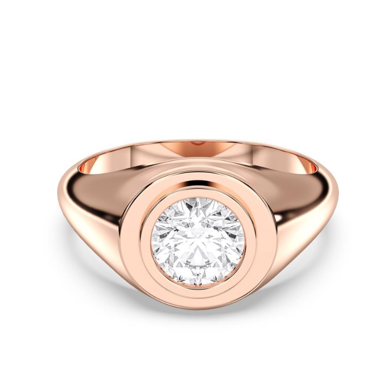 ROUND MENS RING