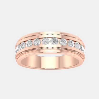 ROUND 12 STONE MENS RING