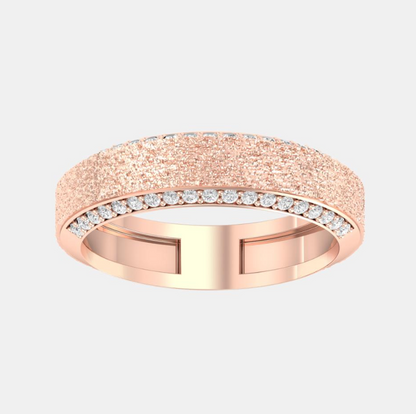 ROUND PAVE MENS RING
