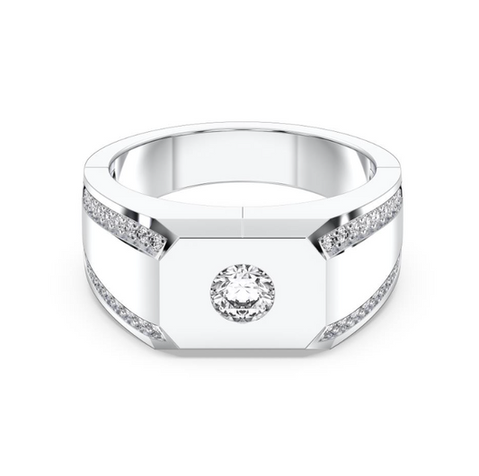 FANCY PAVE MENS RING