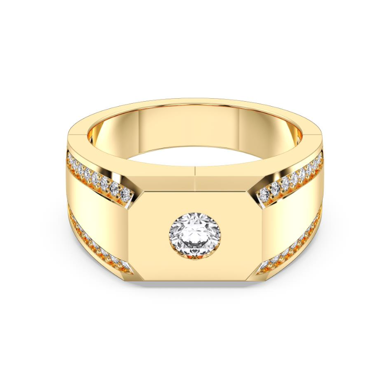 FANCY PAVE MENS RING