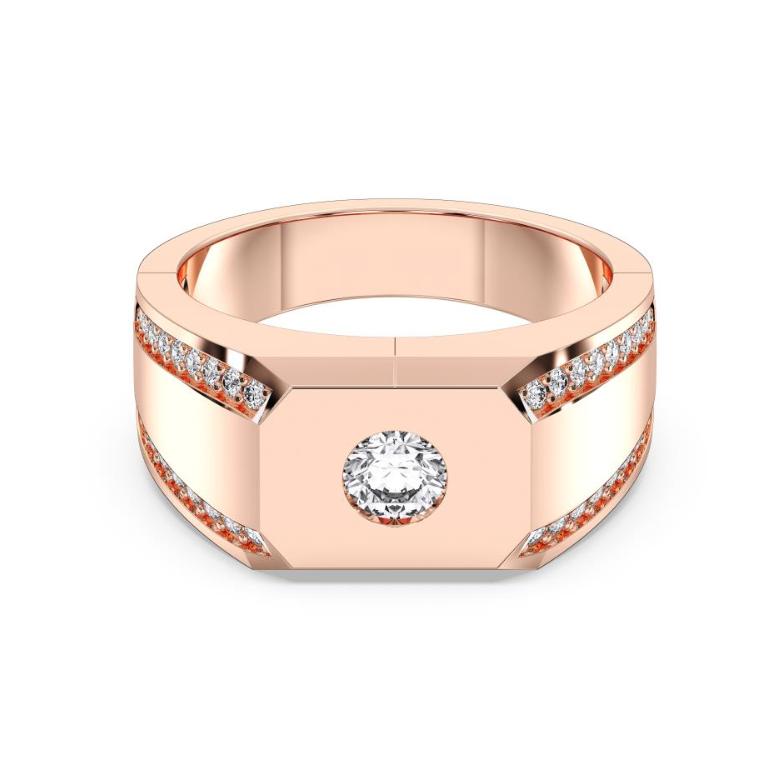 FANCY PAVE MENS RING