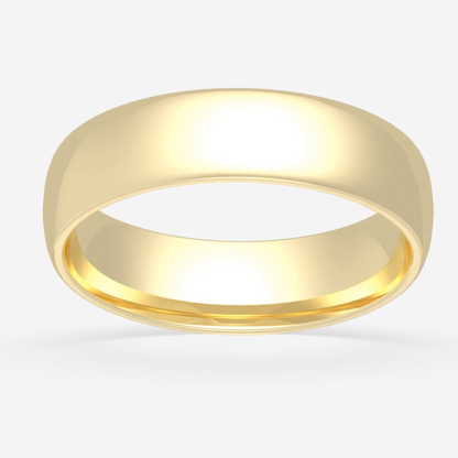6MM PLAIN MENS BAND