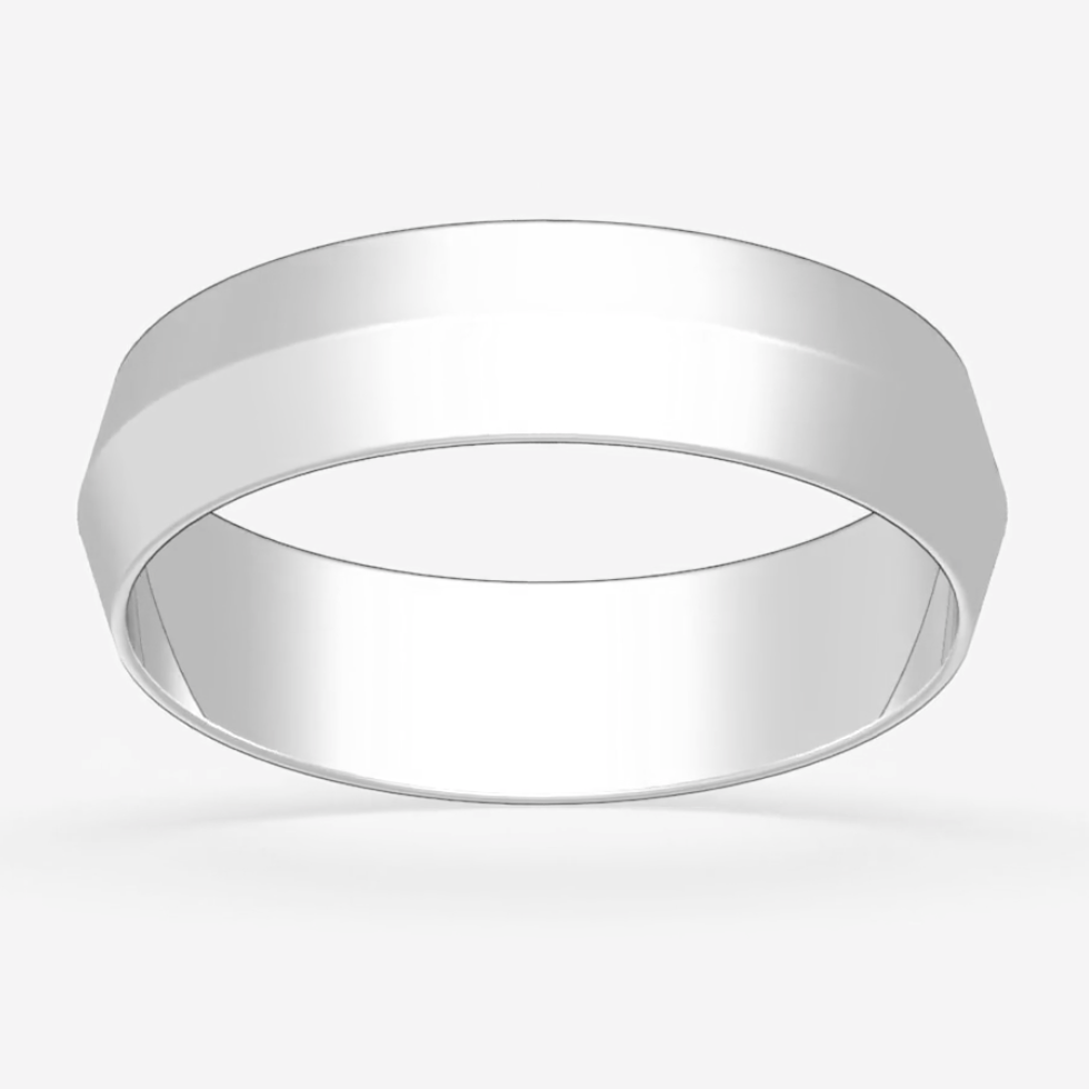 5MM V PLAIN MENS BAND