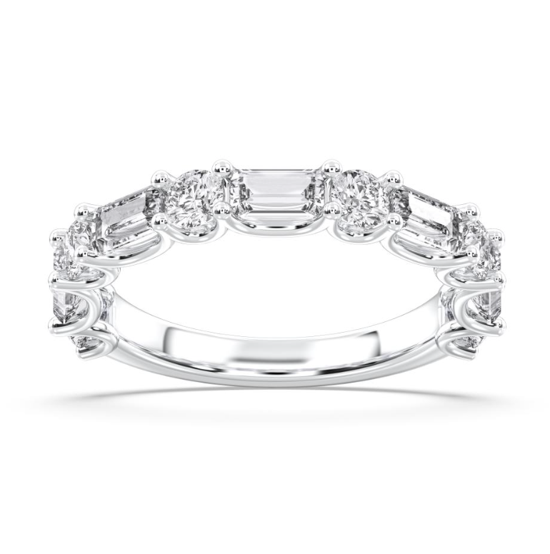 TWO STONE WEDDING BAND