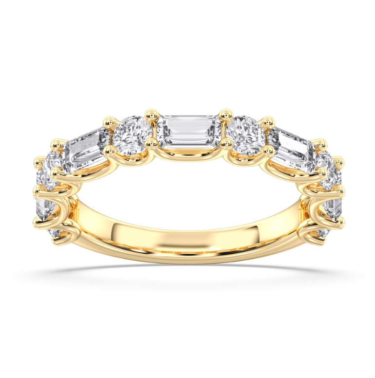 TWO STONE WEDDING BAND