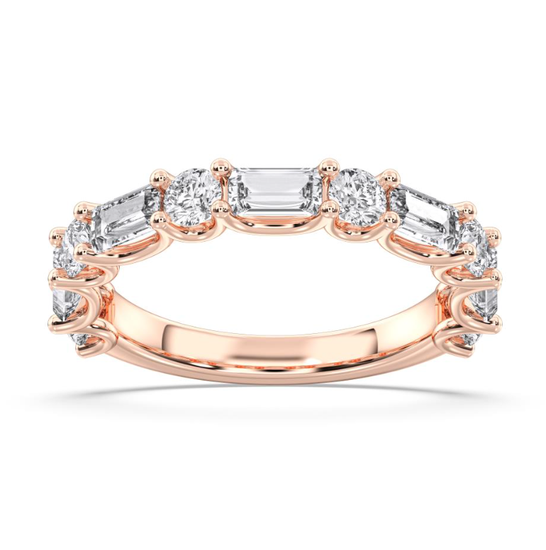 TWO STONE WEDDING BAND