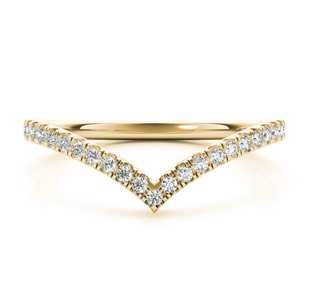 ROUND V WEDDING BAND