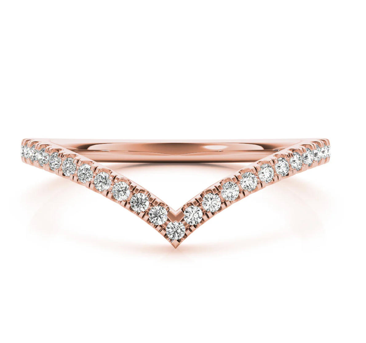 ROUND V WEDDING BAND