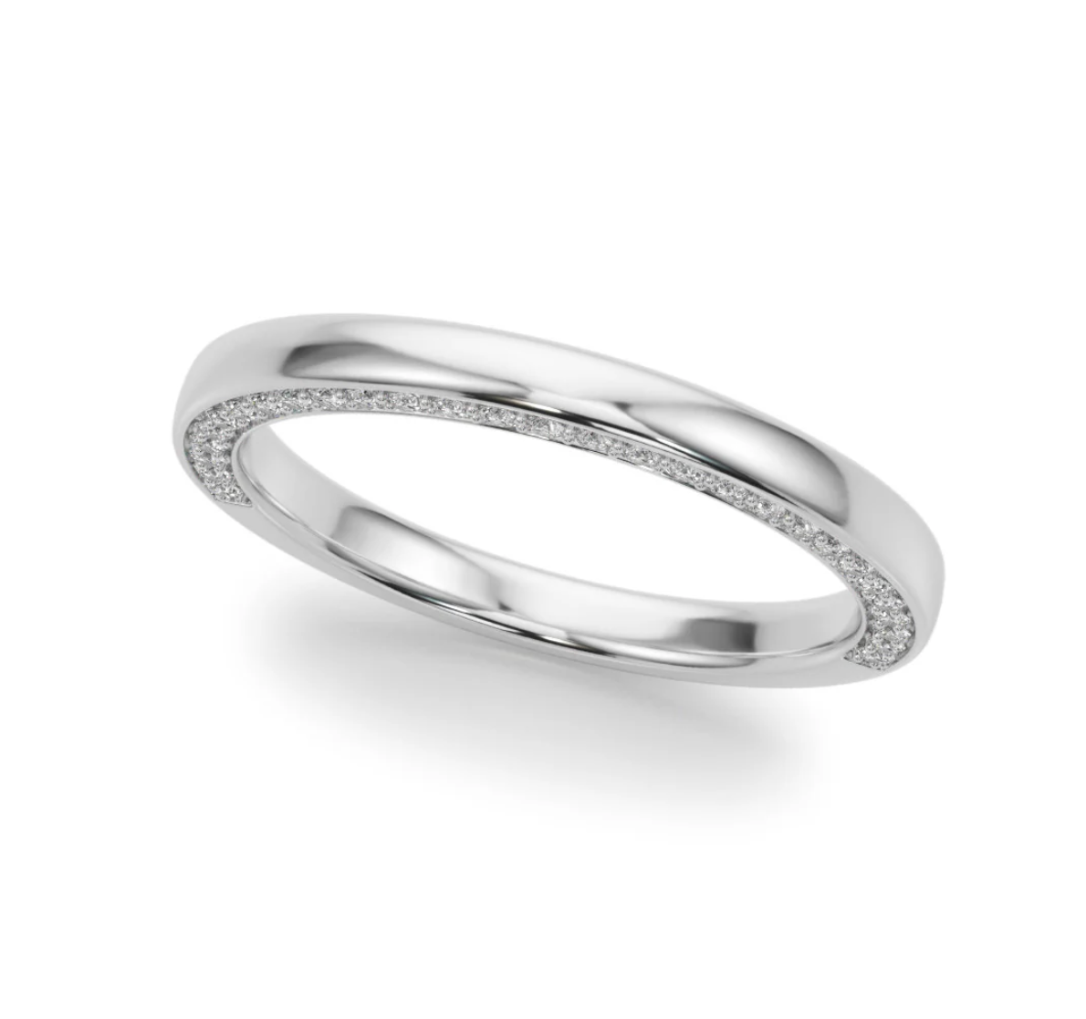 ROUND PAVE WEDDING BAND
