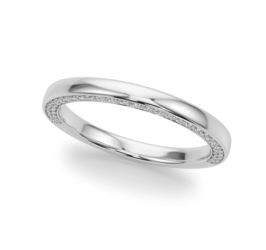 ROUND PAVE WEDDING BAND