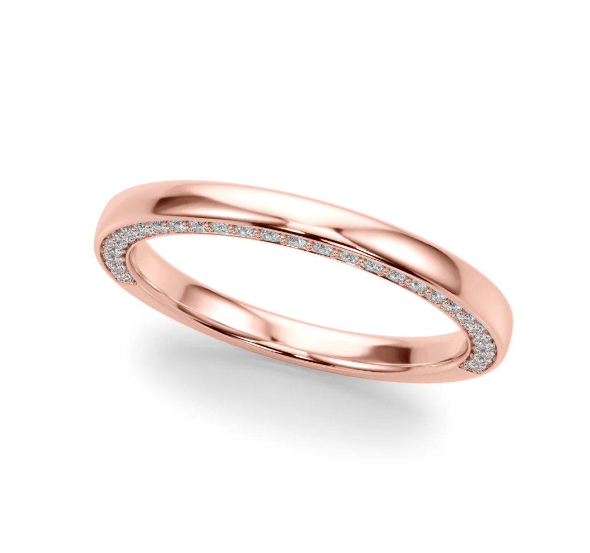 ROUND PAVE WEDDING BAND
