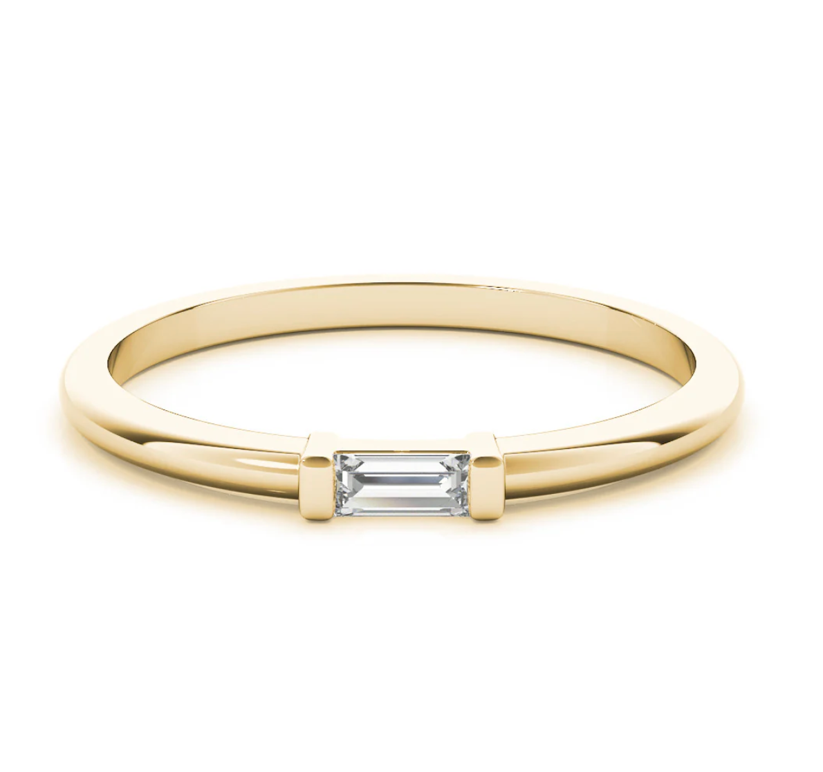 BAGUETTE WEDDING BAND