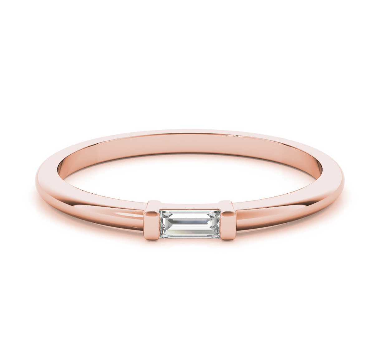 BAGUETTE WEDDING BAND