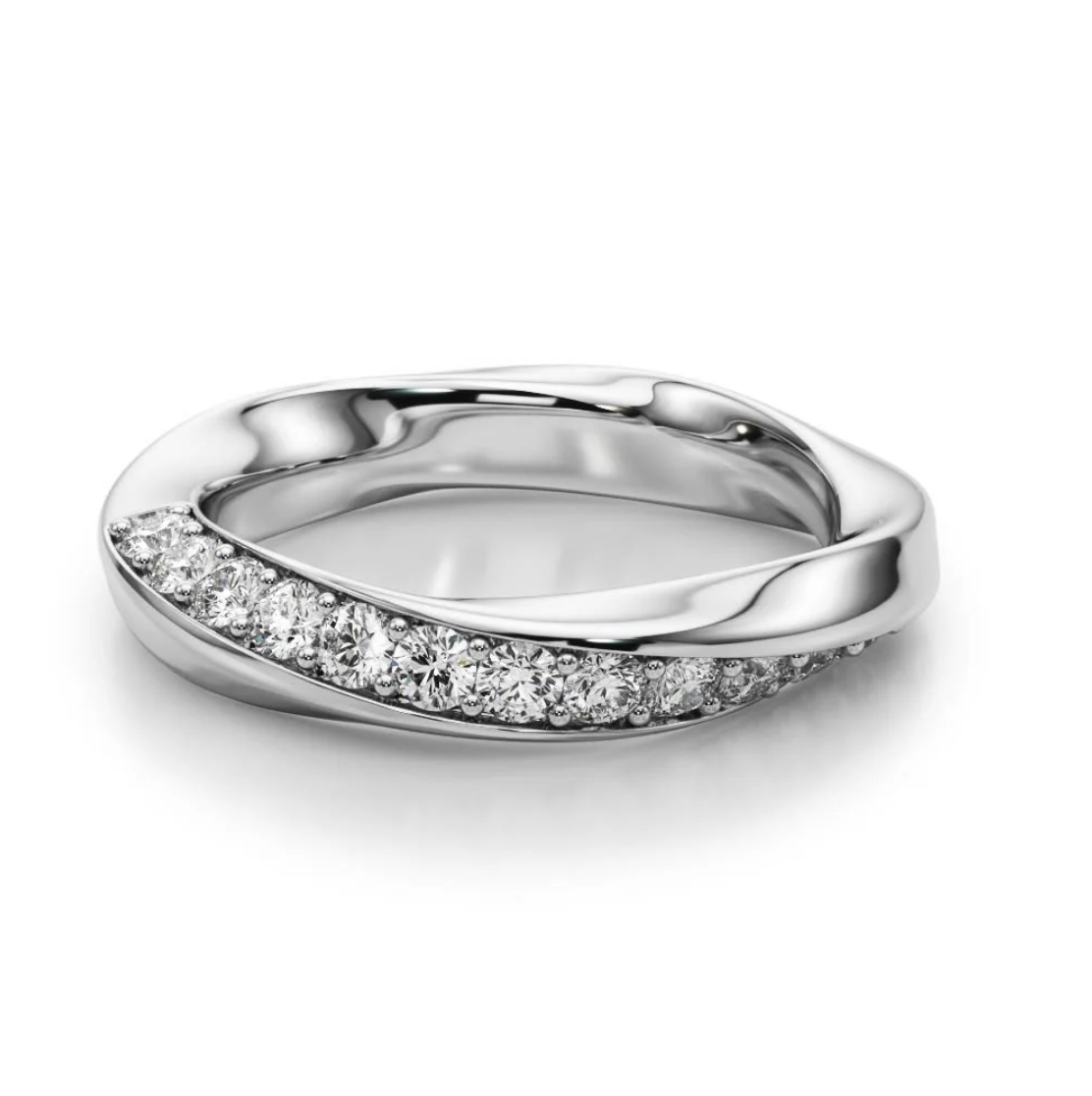 ROUND TWIST WEDDING BAND