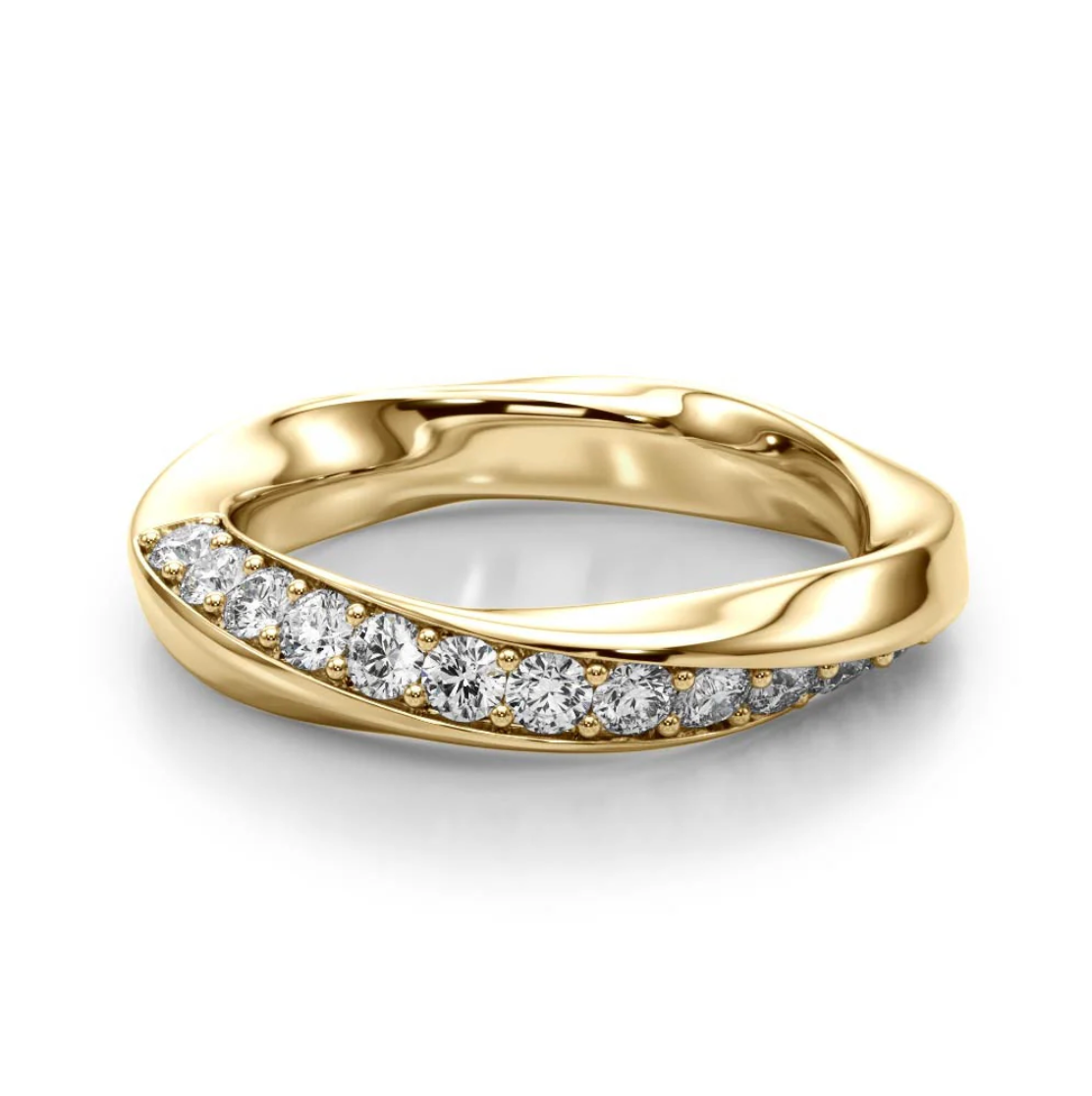 ROUND TWIST WEDDING BAND