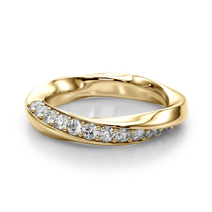 ROUND TWIST WEDDING BAND