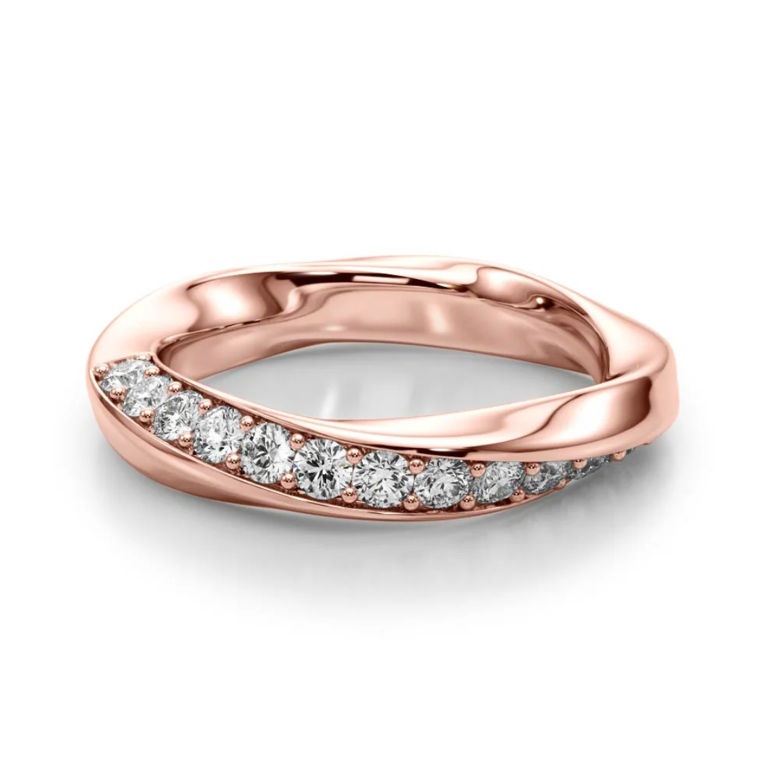 ROUND TWIST WEDDING BAND