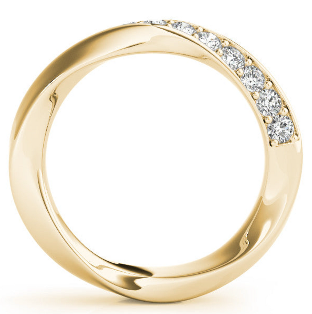 ROUND TWIST WEDDING BAND