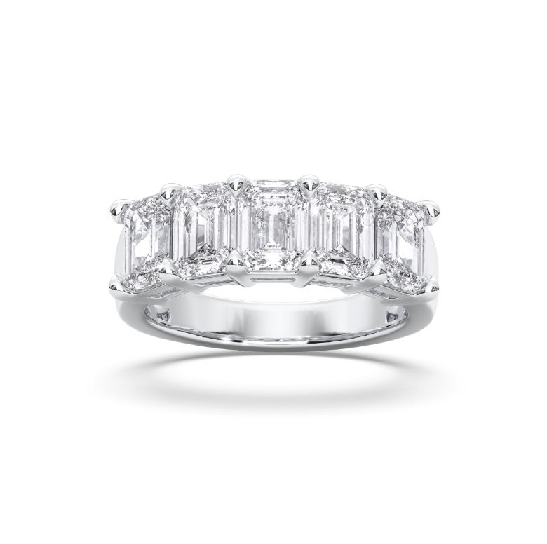 EMERALD 5 STONE RING