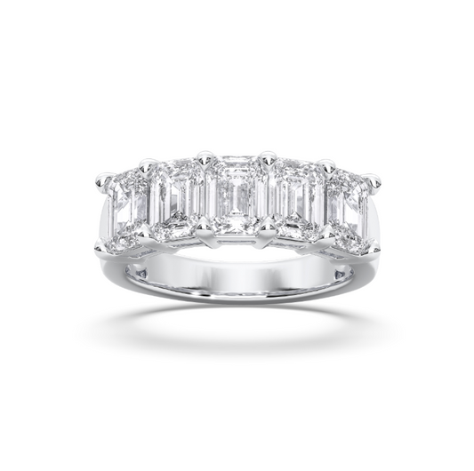 EMERALD 5 STONE RING