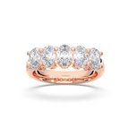 OVAL 5 STONE RING