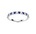 Sapphire and Diamond Wedding Ring