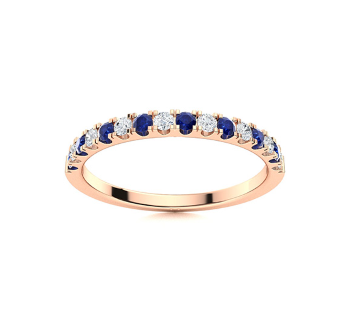 Sapphire and Diamond Wedding Ring