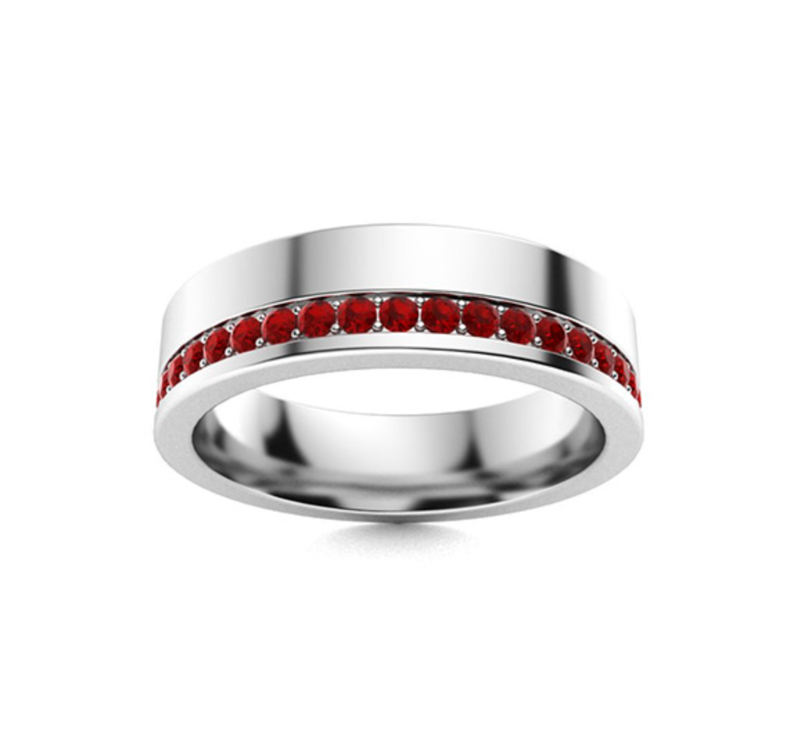 Garnet Wedding Ring