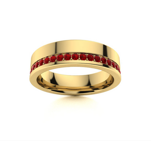 Garnet Wedding Ring
