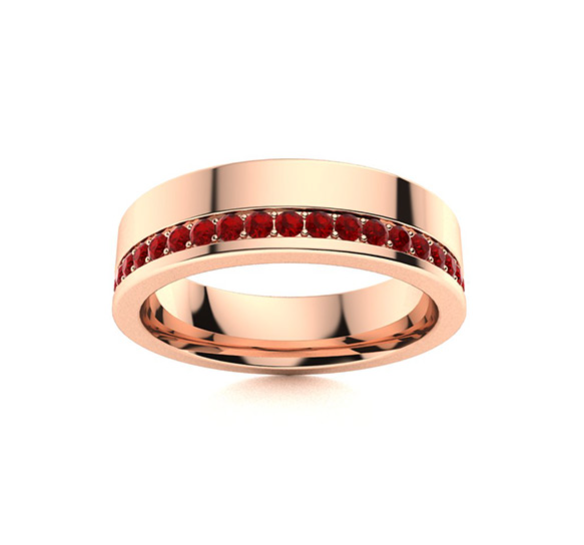 Garnet Wedding Ring
