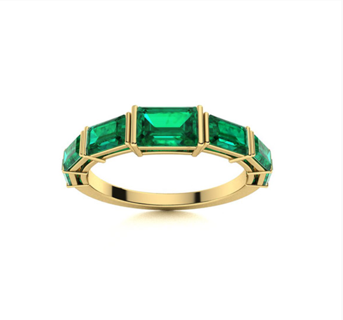 Emerald Wedding Ring
