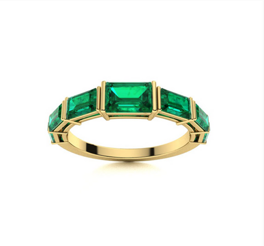 Emerald Wedding Ring