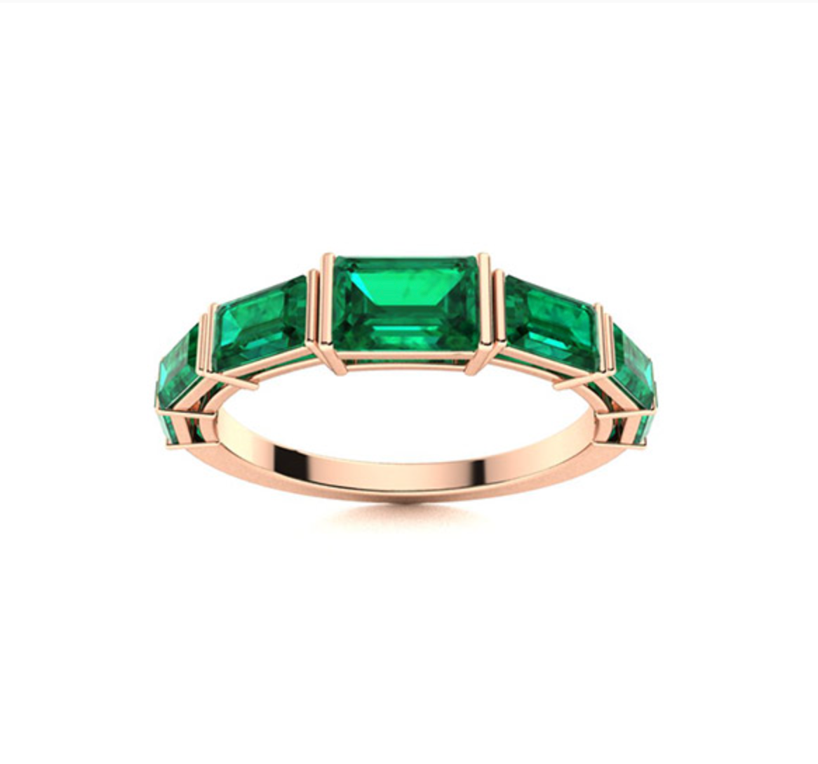 Emerald Wedding Ring