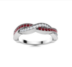 Diamond and Ruby Wedding Ring