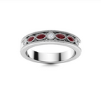 Ruby and Diamond Wedding Ring