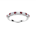 Ruby and VS Diamond Wedding Ring