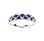 Sapphire and Diamond Wedding Ring
