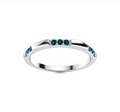 Blue Diamond Wedding Ring