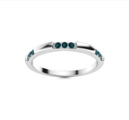Blue Diamond Wedding Ring