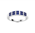Double Sapphire Wedding Ring