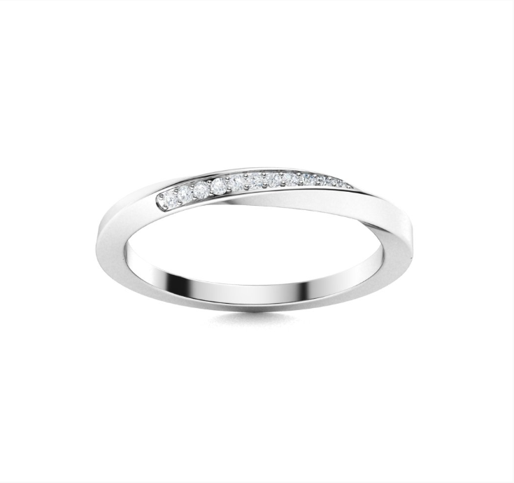 Lab VS Diamond Wedding Ring