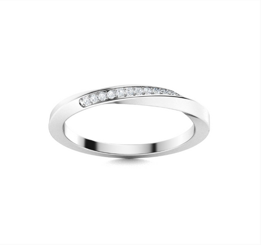 Lab VS Diamond Wedding Ring