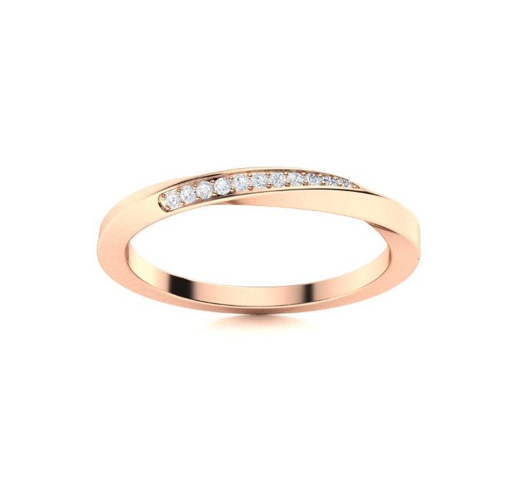 Lab VS Diamond Wedding Ring