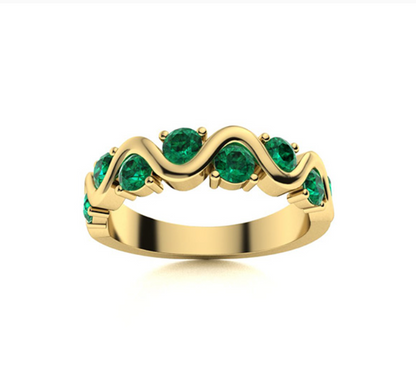 Tsavorite Wedding Ring