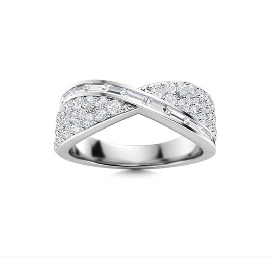 VS Diamond and Diamond Wedding Ring