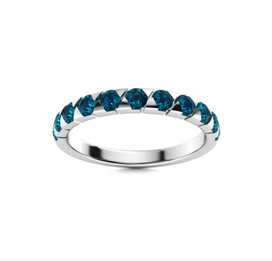 London Blue Topaz Wedding Ring