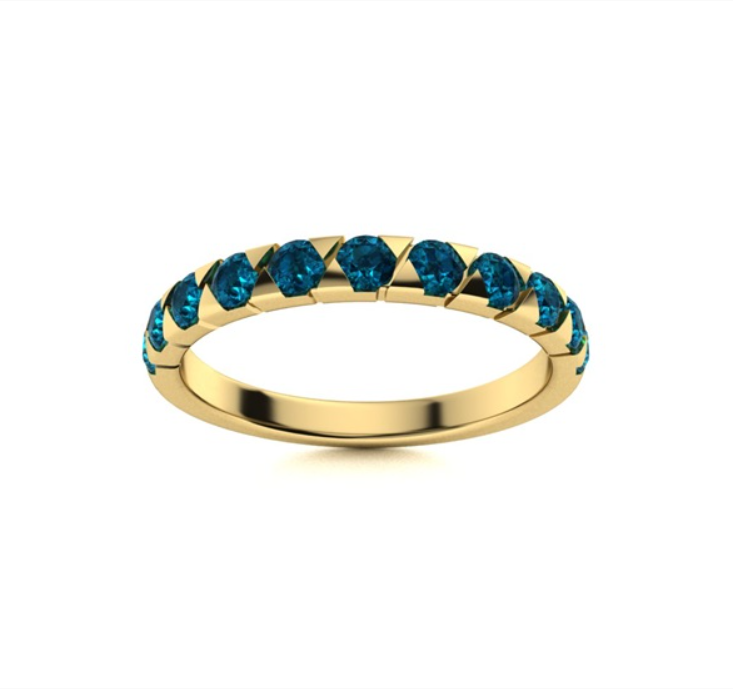 London Blue Topaz Wedding Ring