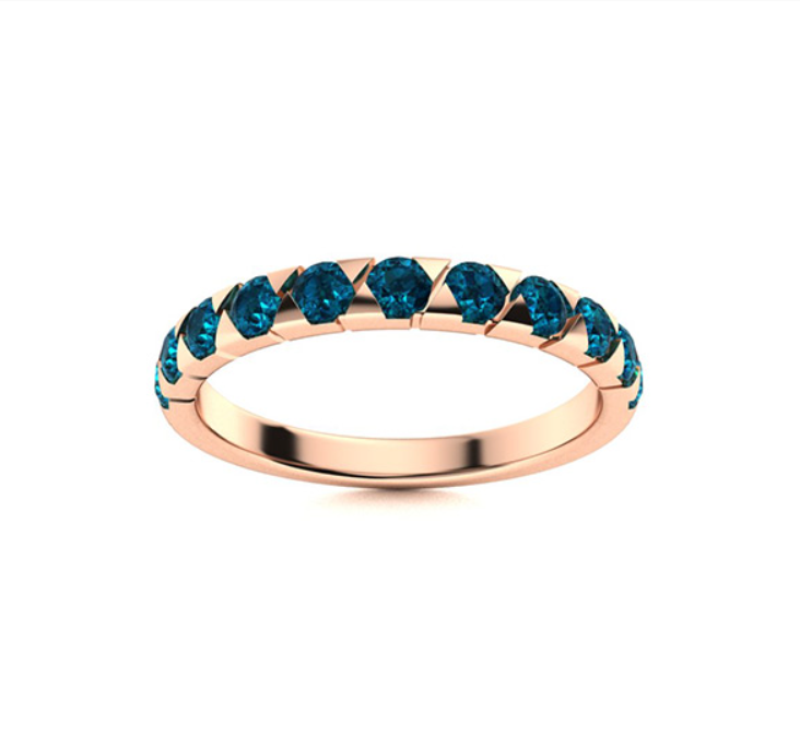 London Blue Topaz Wedding Ring