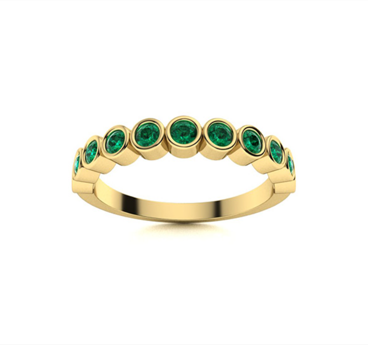 Emerald Wedding Ring